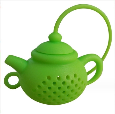 Difusor de filtros de hojas de bolsas de té de silicona Infusor de té portátil para la forma creativa de la tetera