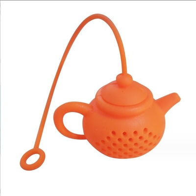 Difusor de filtros de hojas de bolsas de té de silicona Infusor de té portátil para la forma creativa de la tetera