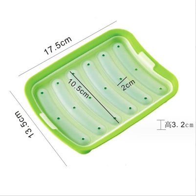 Herramientas para pasteles de grado alimenticio bricolaje reutilizable salchicha de silicona molde con 6 cavidades perros calientes molde de horneado