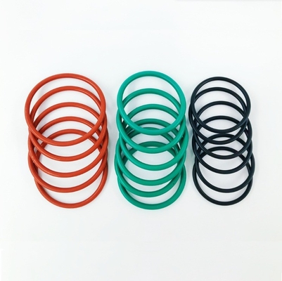 EPDM NBR FKM FPM PTFE PU O-ring de caucho plano de silicio con tamaño y material personalizados
