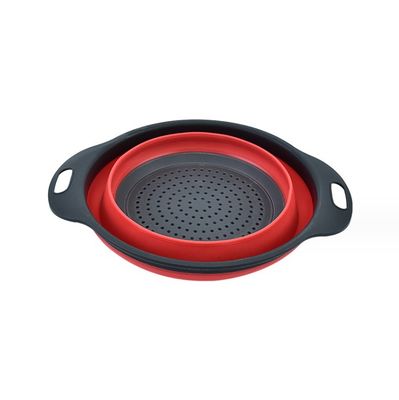 Estante de cocina colander colgante de lavar verduras plegable de silicona Cesta de drenaje