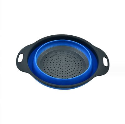 Estante de cocina colander colgante de lavar verduras plegable de silicona Cesta de drenaje