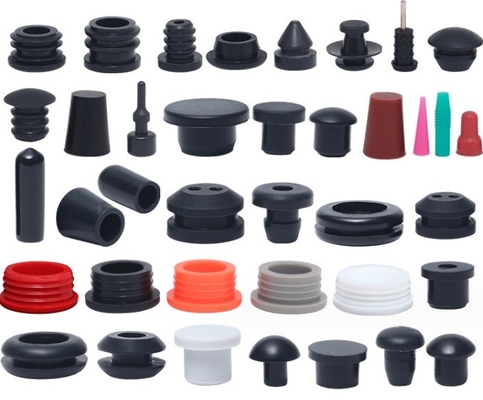Partes de sellado personalizadas EPDM/NBR/NR Tapa de extremo de caucho con tapón de caucho natural fijo