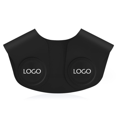 Logotipo personalizado Barbero Chale de silicona negra para cortar y teñir el cabello en suministros de salón