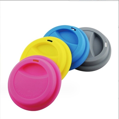 8cm y 9cm tapa de taza de silicona color bronceado sostenible para tapa de taza de café