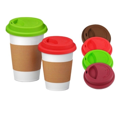 Capa de taza de silicona de grado alimenticio a prueba de polvo, zumo, té, café y refrescos