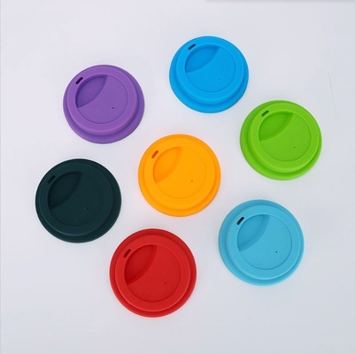 Tipo de recipientes de bebida Tazas platillos de café reutilizables Silicona Taza de viaje de té/café/taza de taza tapa con tapa