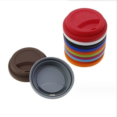 Tipo de recipientes de bebida Tazas platillos de café reutilizables Silicona Taza de viaje de té/café/taza de taza tapa con tapa