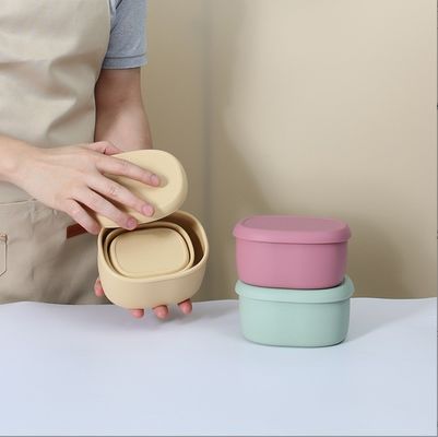 3pcs/set Confección de la caja de almuerzo Bento portátil personalizada con el contenedor de alimentos microondas