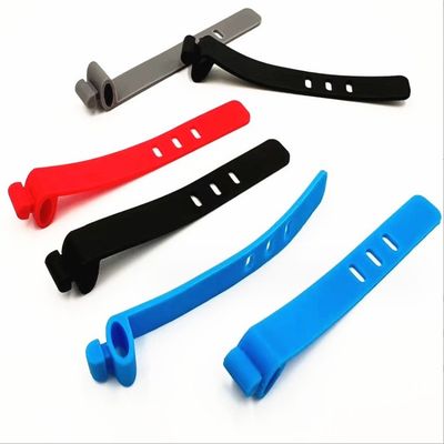 Organizador de soporte de cable de cinta de silicona de colores para moldear cables USB de grado alimenticio