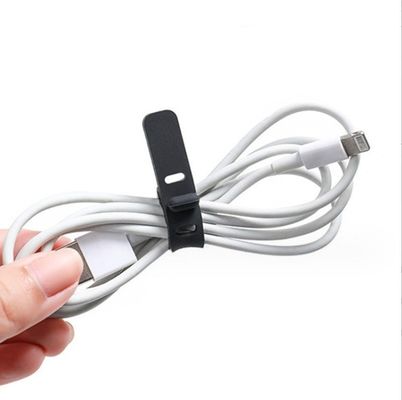 Organizador de soporte de cable de cinta de silicona de colores para moldear cables USB de grado alimenticio