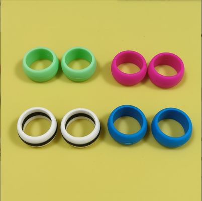 Anillo de bodas de silicona de 18 mm adecuado para hombres y mujeres colorido de diseño material de calidad alimentaria