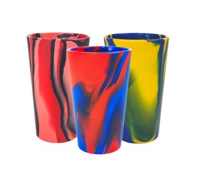 Taza de café de agua potable de silicona reutilizable con tapas y pajitas 600 ml Volumen almacenado