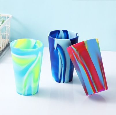 Tazas platillos utensilios de bebida tipo tumbler de silicona irrompible para bebés reutilizables libre de BPA
