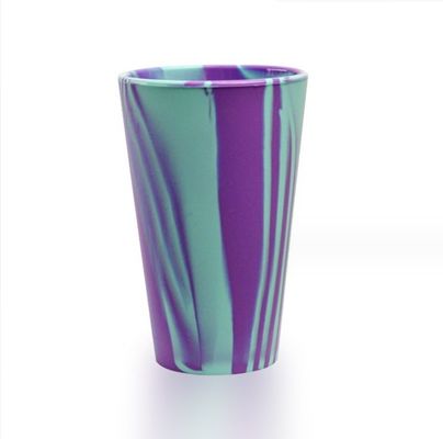 480ml Taza de vidrio de vino de silicona para bebés reutilizables Bebida de cerveza sin BPA