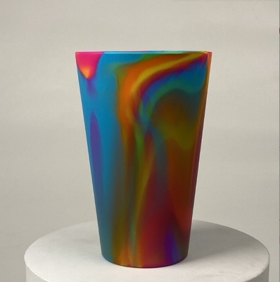 Ninguno Estilo de diseño 100% de calidad alimenticia colores sólidos mezclados silicona inquebrantable copa de vino de agua potable para viajes