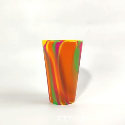 Versátil 14 oz de silicona inquebrantable copa de vidrio de vino sin tallo para las fiestas