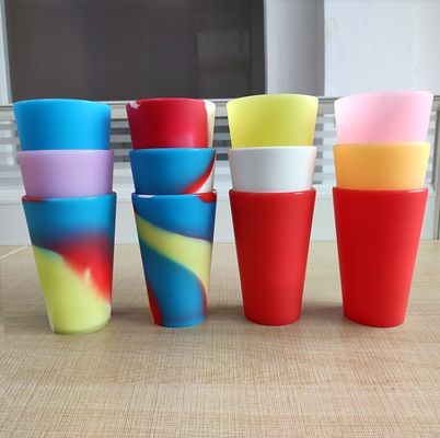 Copo de vidrio reutilizable a prueba de roturas para fiestas