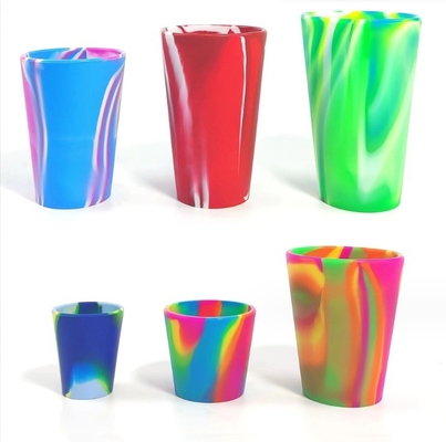 Fácil de limpiar 40 ml-600 ml de vidrio de vino de silicona con logotipo personalizado Taza de cerveza de silicona Taza de café