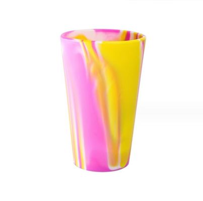 Tazas de viaje inquebrantables 600ml de logotipo personalizado Tazas de agua de silicona para café y té