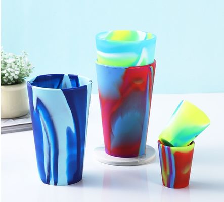 12oz Tazas de logotipo personalizadas de material de silicona aislada Taza de viaje con mango