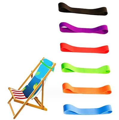 Sillones de playa de crucero de caucho elástico porta toallas para vacaciones Salón de la piscina de playa