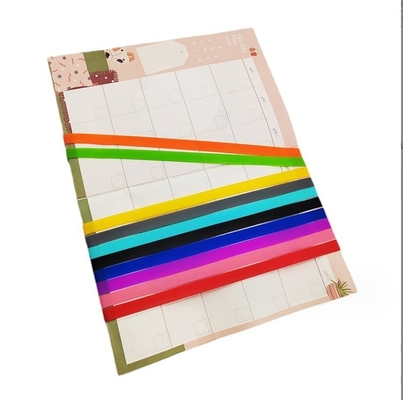 Cinturón de silicona elástica para el suministro de oficina libro de contabilidad de mano cuaderno de notas Boca de almuerzo banda fácil