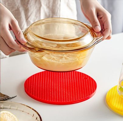 Contenedor de olla de silicona resistente al calor para protección de cocina reutilizable y duradera