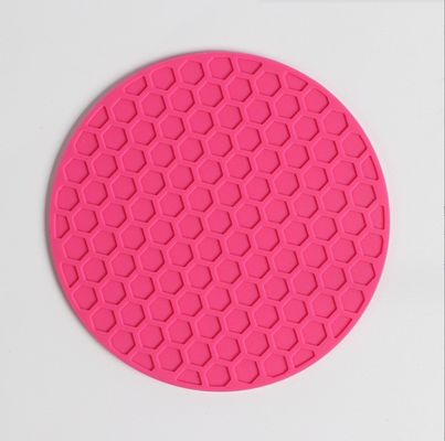 No resbaladizo de silicona con ranuras profundas, resistente al calor para decoración de mesas