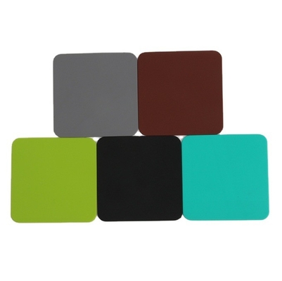Cuadrado colorido de silicona antideslizante para bebidas coasters copa de almohadilla para bebidas calientes y frías
