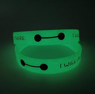 Servicio de corte y procesamiento de pulseras de silicona brillante con diseño y logotipo personalizados