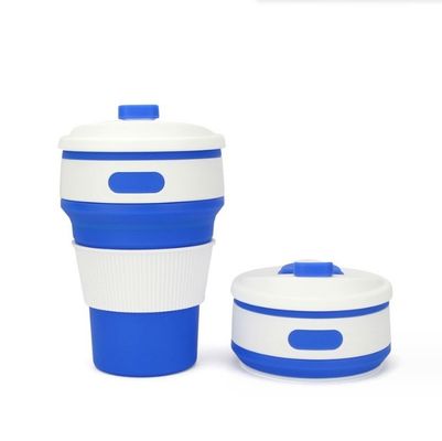 Conveniente taza de café plegable de silicona de 350 ml para regalos y entusiastas del aire libre