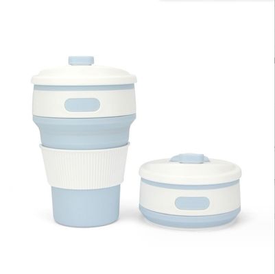 Conveniente taza de café plegable de silicona de 350 ml para regalos y entusiastas del aire libre