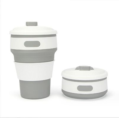 Conveniente taza de café plegable de silicona de 350 ml para regalos y entusiastas del aire libre