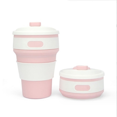 Taza de agua plegable de silicona para deportes al aire libre Taza plegable para viajes portátil