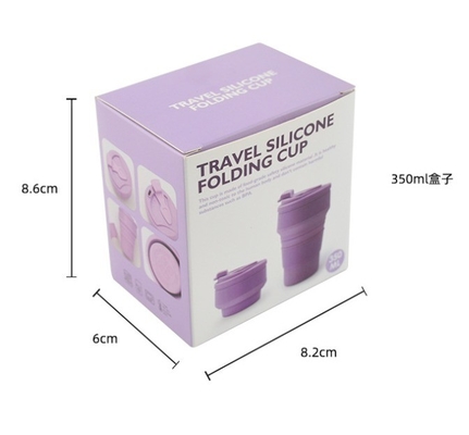 American Style Collapsible Travel Sport Mug presenta diseño para tazas plegables de silicio