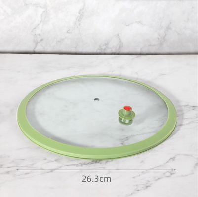 Silicona resistente al calor y tapa de olla de vidrio para necesidades de cocina doméstica polivalente