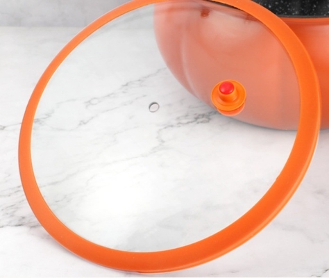 Capa de vidrio de silicona para el hogar de usos múltiples, resistente al calor y visual, anti-desbordamiento