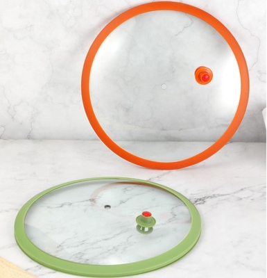 Capa de vidrio de silicona para el hogar de usos múltiples, resistente al calor y visual, anti-desbordamiento