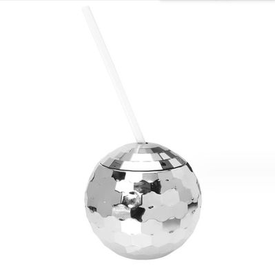 American Style 600ml Unico Disco Ball Cups Electroplated Flash Esférico de doble pared de plástico Tazas
