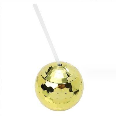 American Style 600ml Unico Disco Ball Cups Electroplated Flash Esférico de doble pared de plástico Tazas