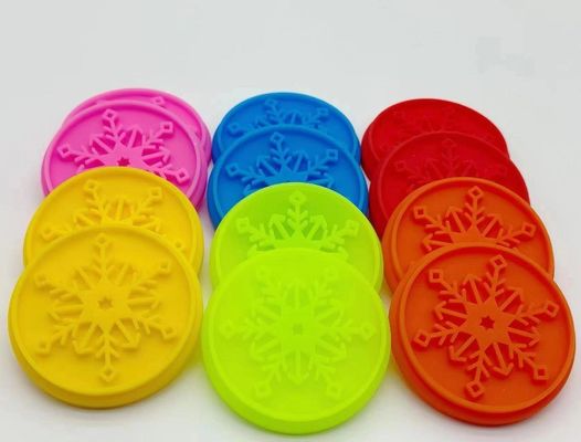 Estampillas de galletas mango de madera cortador de galletas de Navidad de silicona para hornear sostenible