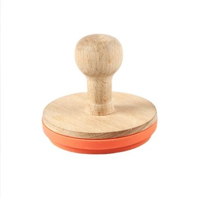 Herramientas de decoración de la cocción de Navidad Grado alimenticio de silicona de madera Marcas de galletas y cortador de galletas