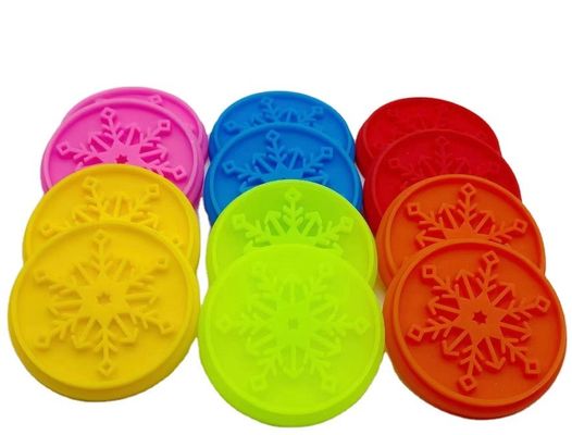 Herramientas de decoración de la cocción de Navidad Grado alimenticio de silicona de madera Marcas de galletas y cortador de galletas