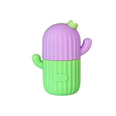 Roller facial de cactus de silicona para mejorar la belleza y la eficacia del contorno