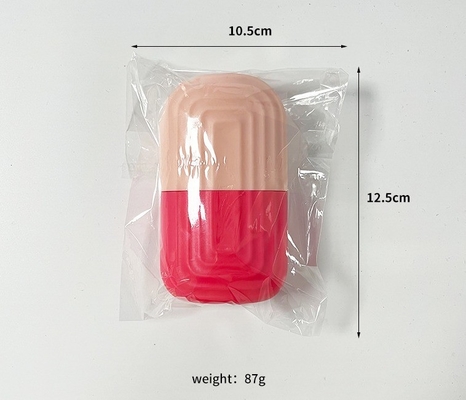Cubo de hielo de cara de silicona con rodillo de moho de hielo de contorno facial para herramientas de helado sostenibles