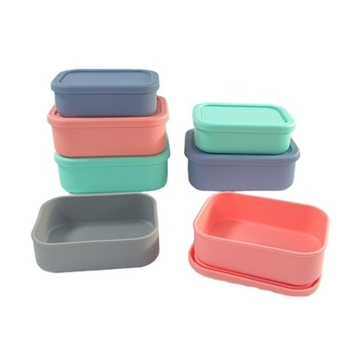 Conservadora de frescura Bolsa de almacenamiento sellada de silicona de grado alimenticio BPA Free Kids Bento Box