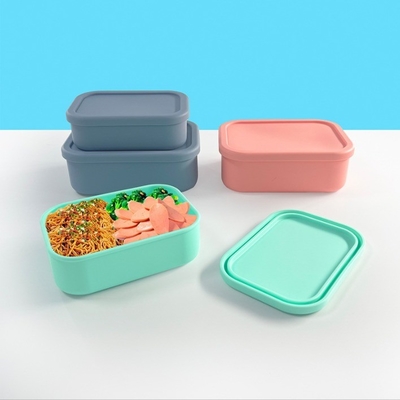 Conservadora de frescura Bolsa de almacenamiento sellada de silicona de grado alimenticio BPA Free Kids Bento Box