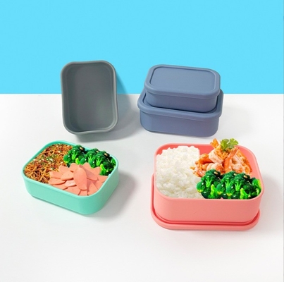 Conservadora de frescura Bolsa de almacenamiento sellada de silicona de grado alimenticio BPA Free Kids Bento Box