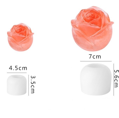 Moldes de plástico 3D de flores de rosa para hacer que el fabricante de moho de hielo sea sostenible y respetuoso con el medio ambiente